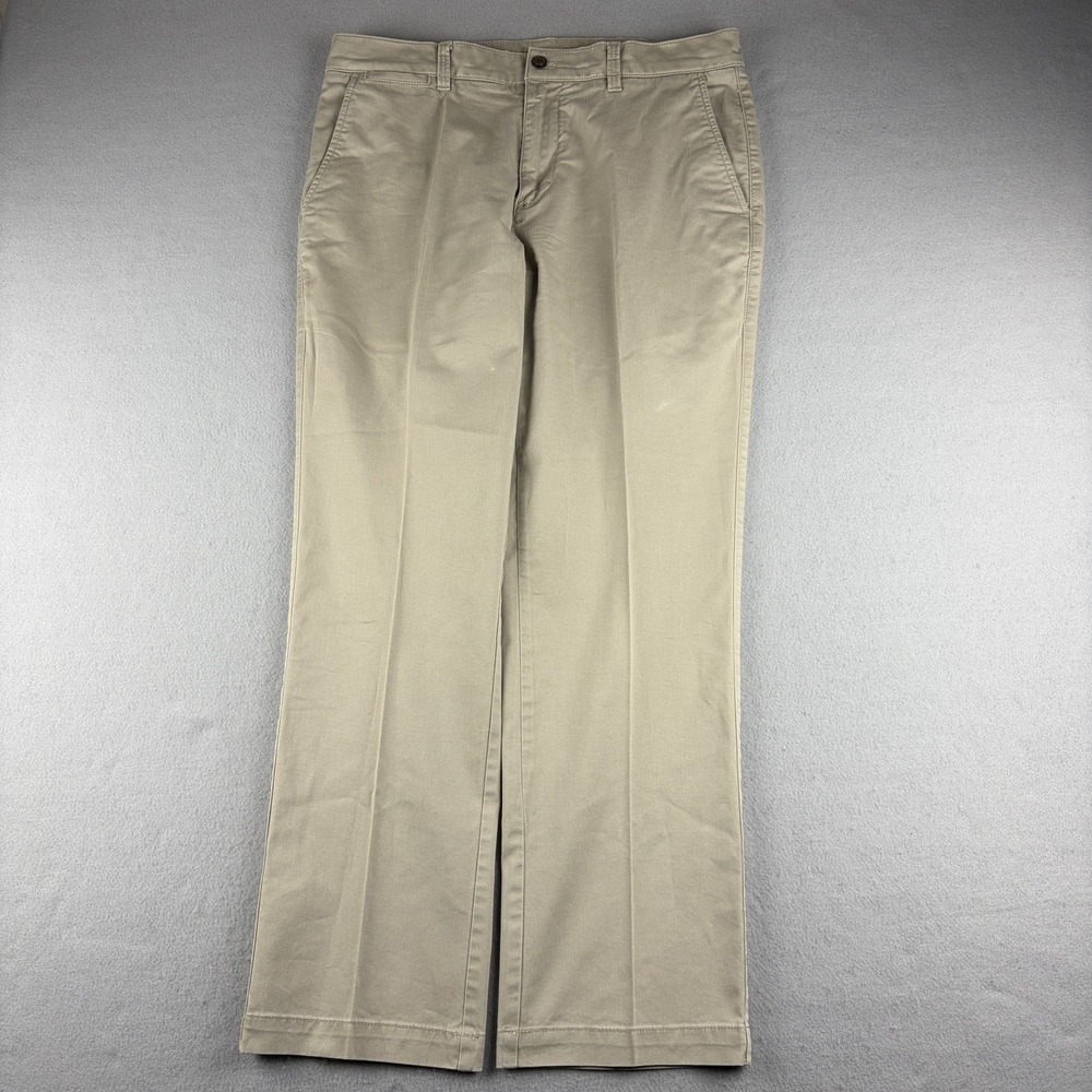 Duck Head Chino Pants Khaki Tan Men's 34x30 Fits 34x29.5 Straight Leg